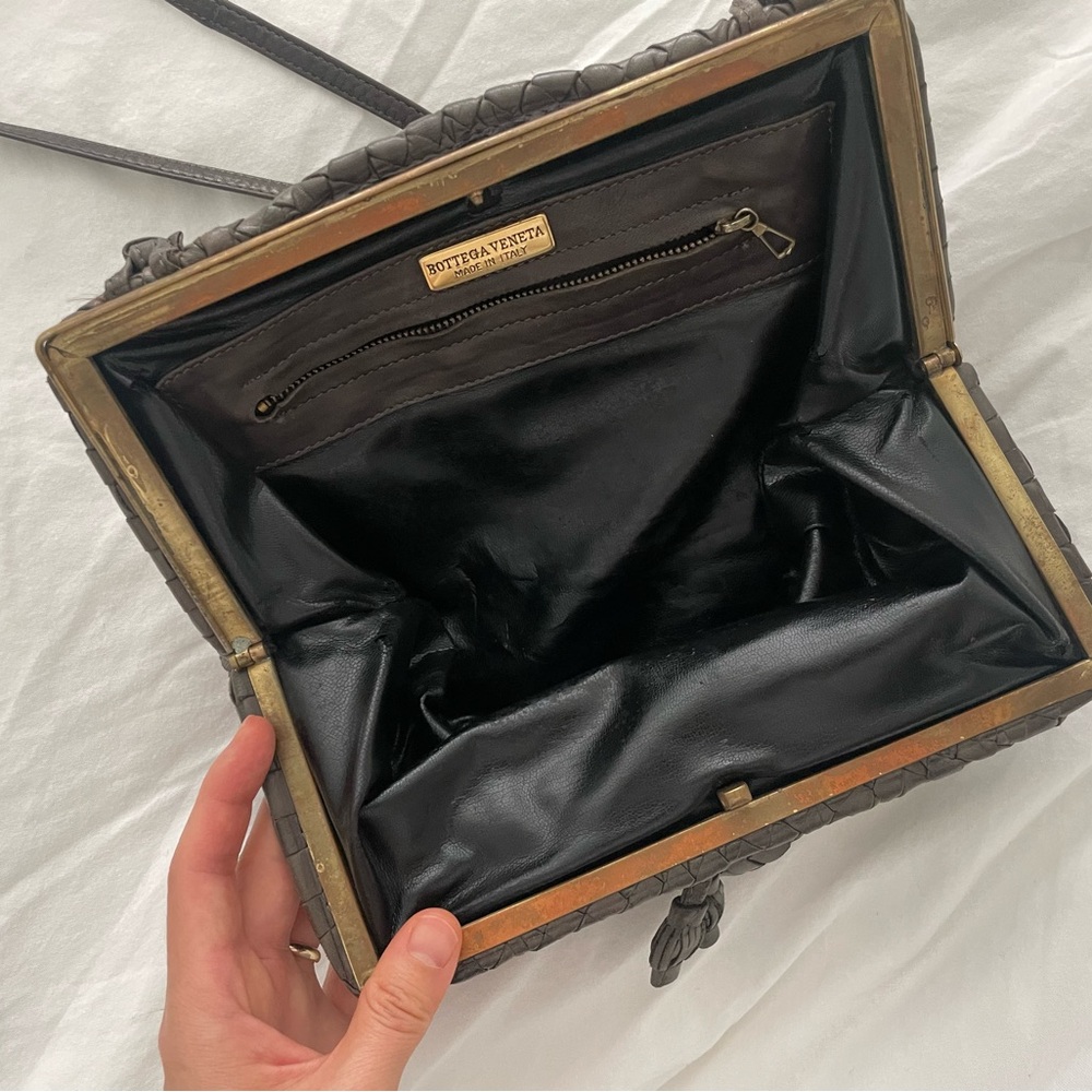 Bottega Veneta Dark Brown Crossbody Bag - Picture 5 of 14